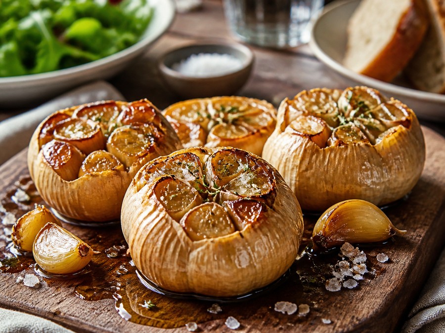 Ail confit rôti