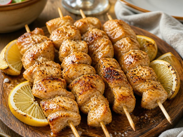 Brochettes de dinde citron miel