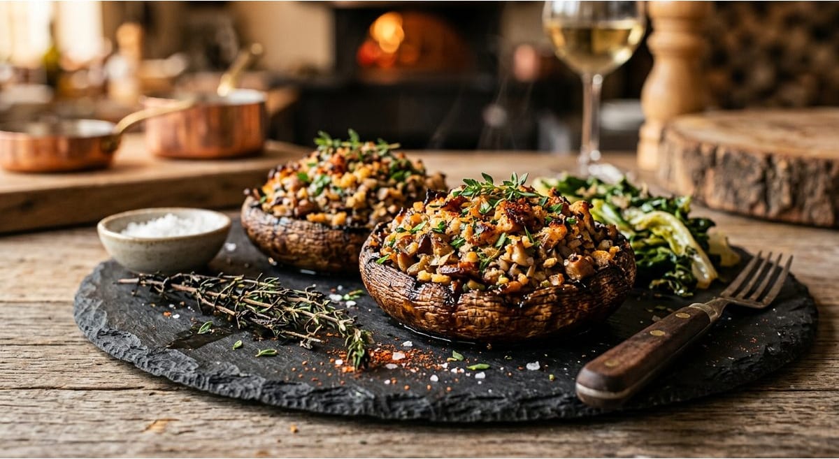 Champignons portobello farcis