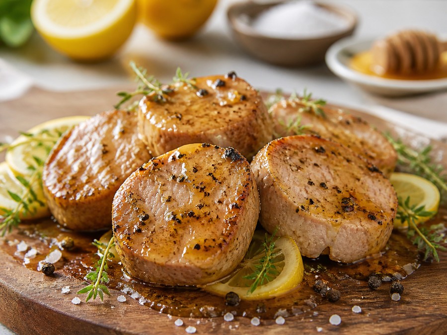 Filet mignon de porc citron miel