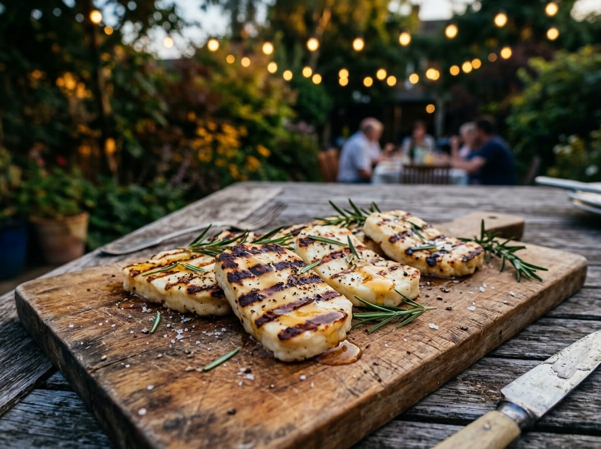 Halloumi grillé miel-romarin