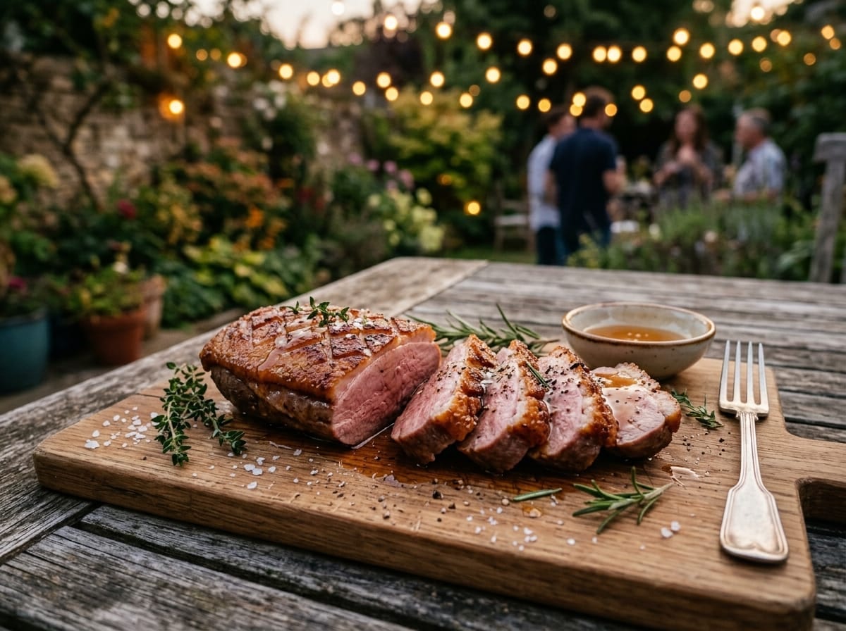 Magret de canard aux herbes